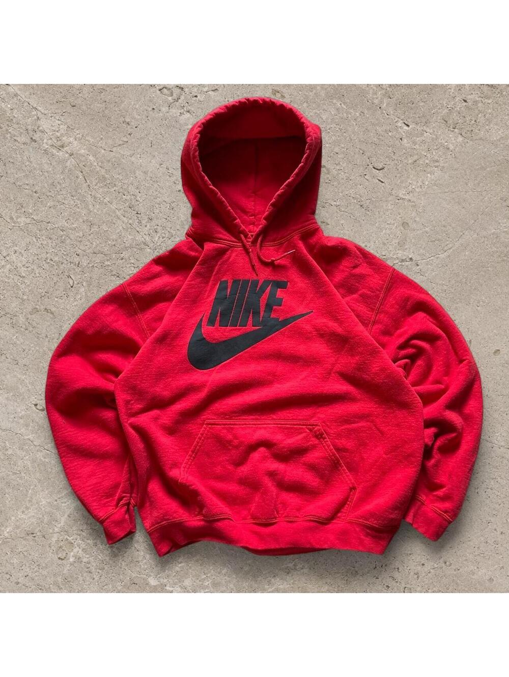 Fire vintage style Y2K cotton Nike spellout hoodie.